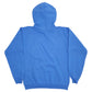 Mens Blue Port And Company Spellout Hoodie Jumper