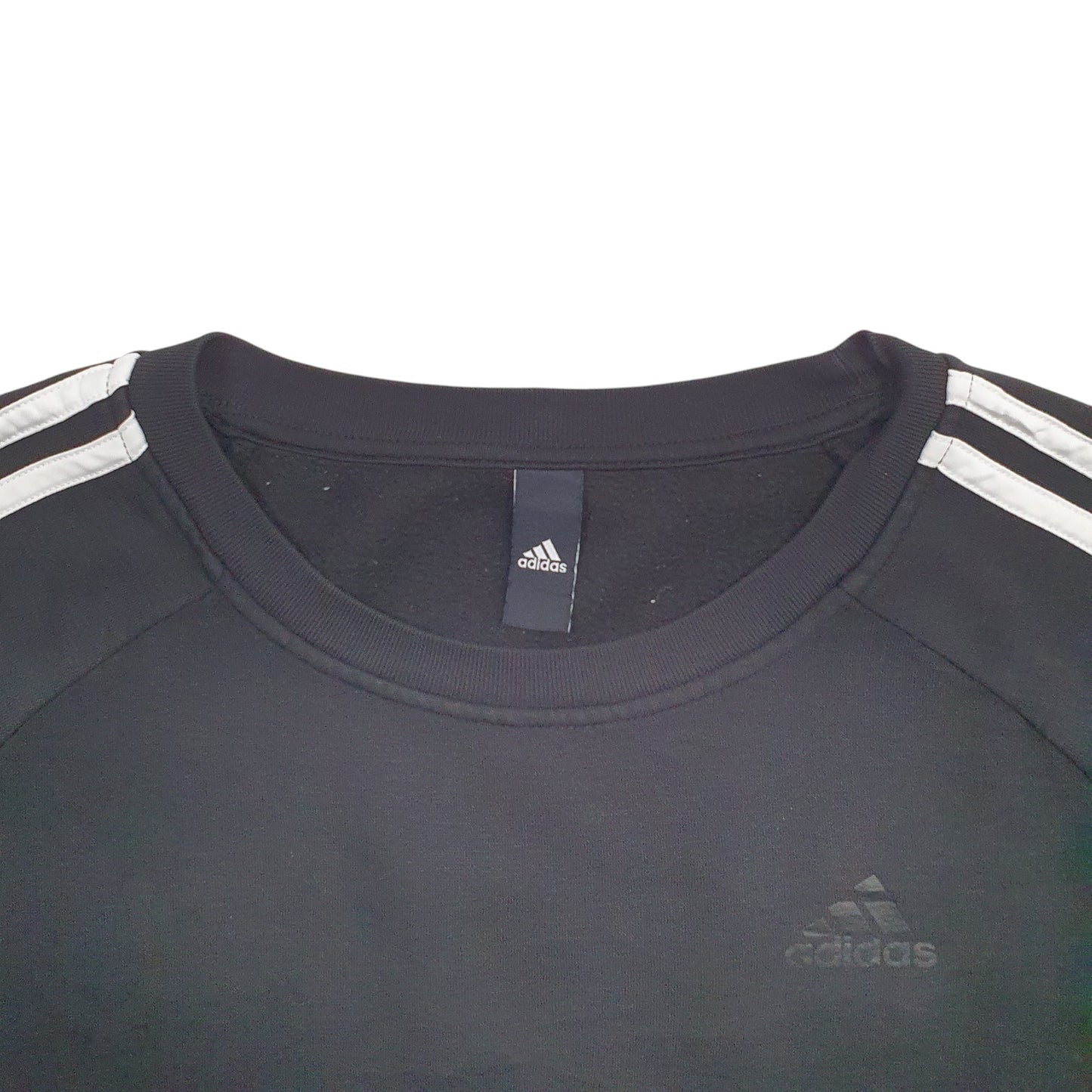 Womens Black Adidas  Crewneck Jumper