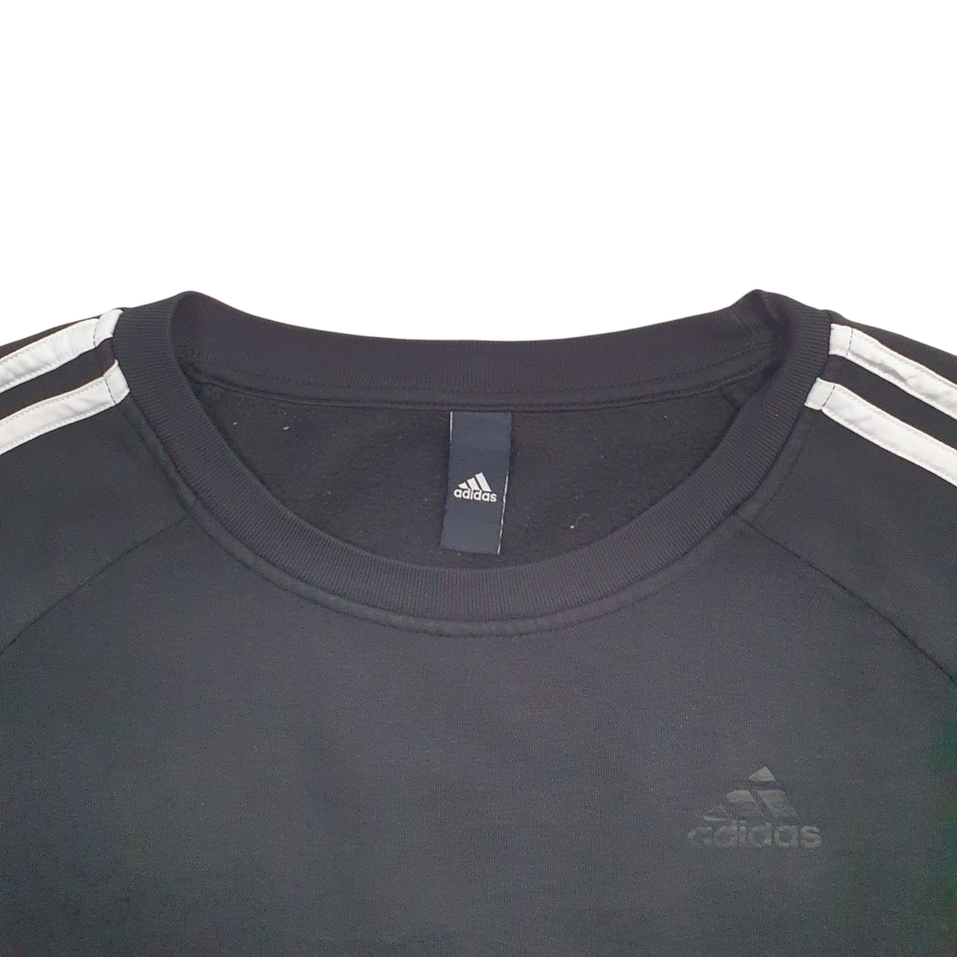 Womens Black Adidas  Crewneck Jumper