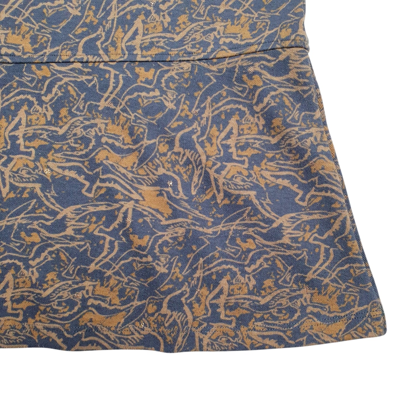 Womens Brown White Stuff Birds Dress Blouse Long Sleeve T Shirt