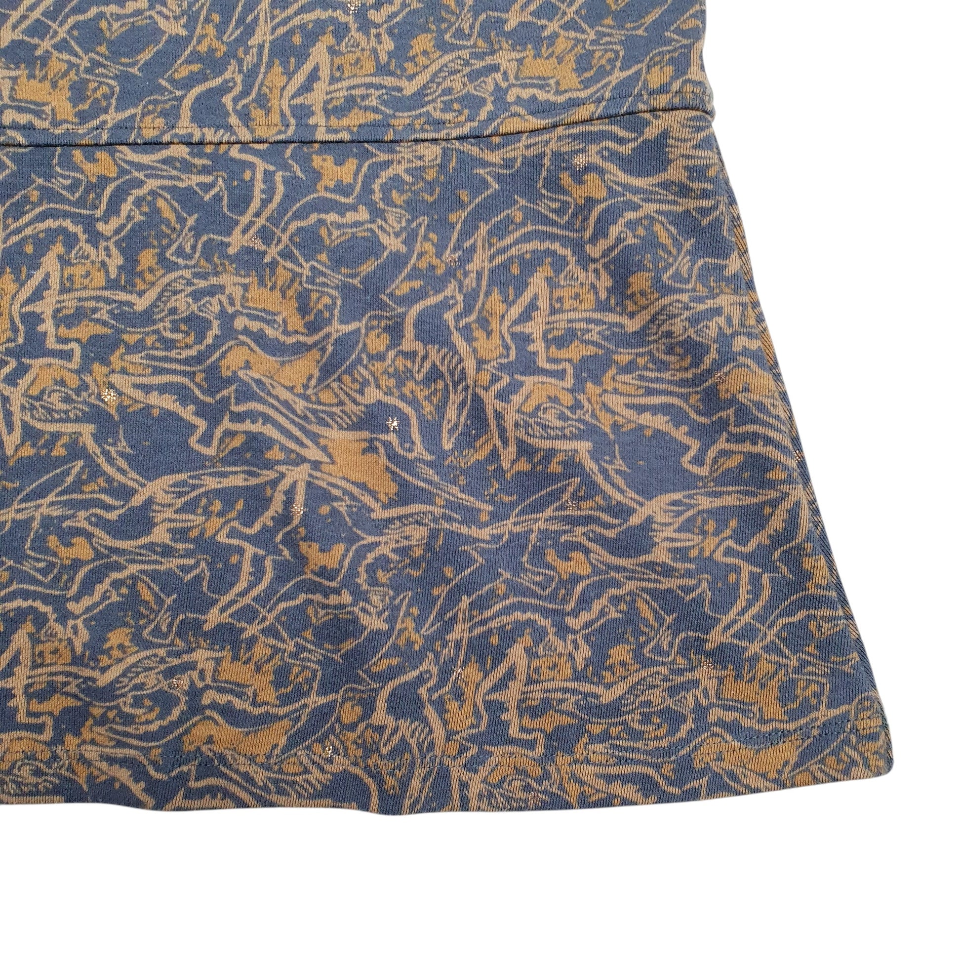 Womens Brown White Stuff Birds Dress Blouse Long Sleeve T Shirt