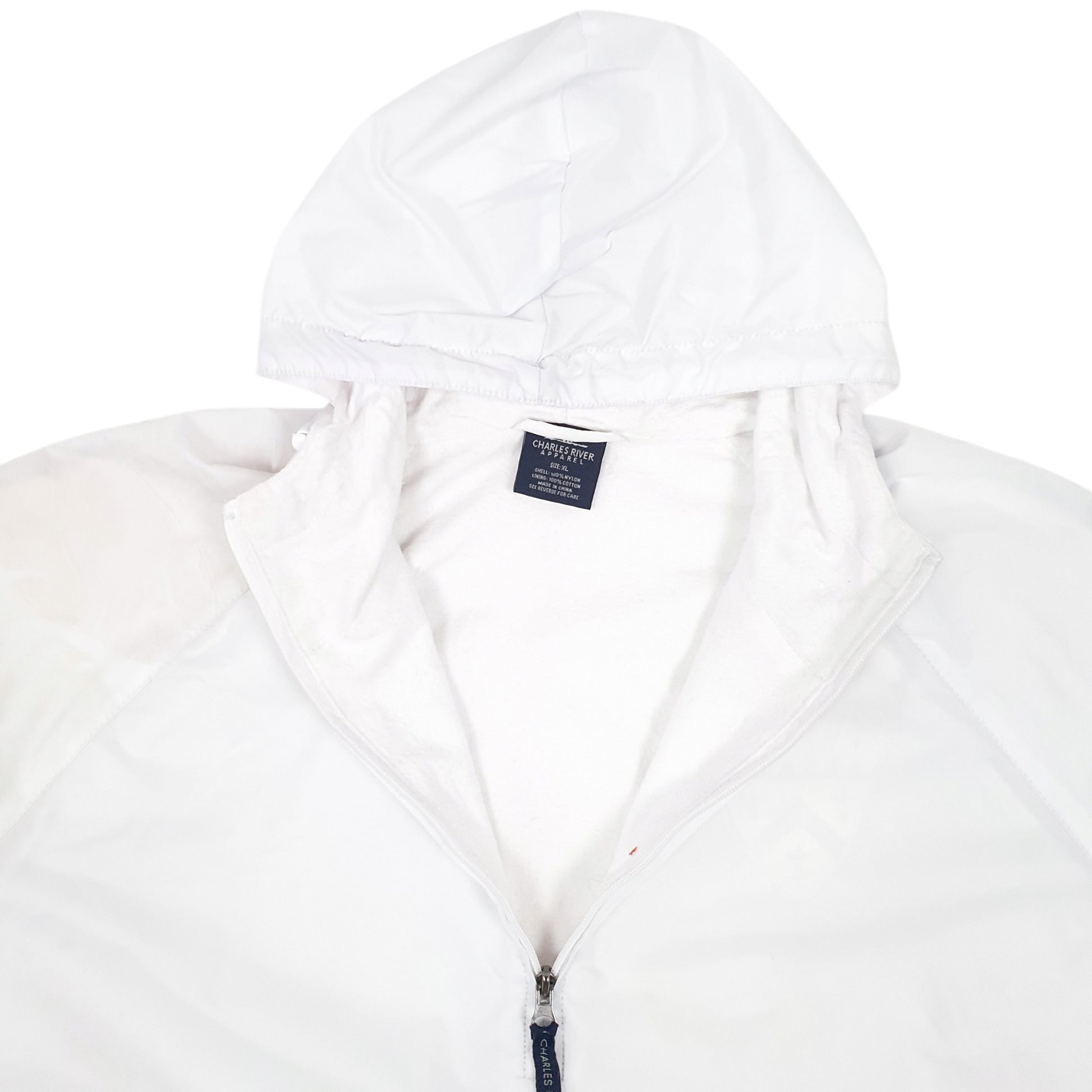 Mens White Charles River   Coat