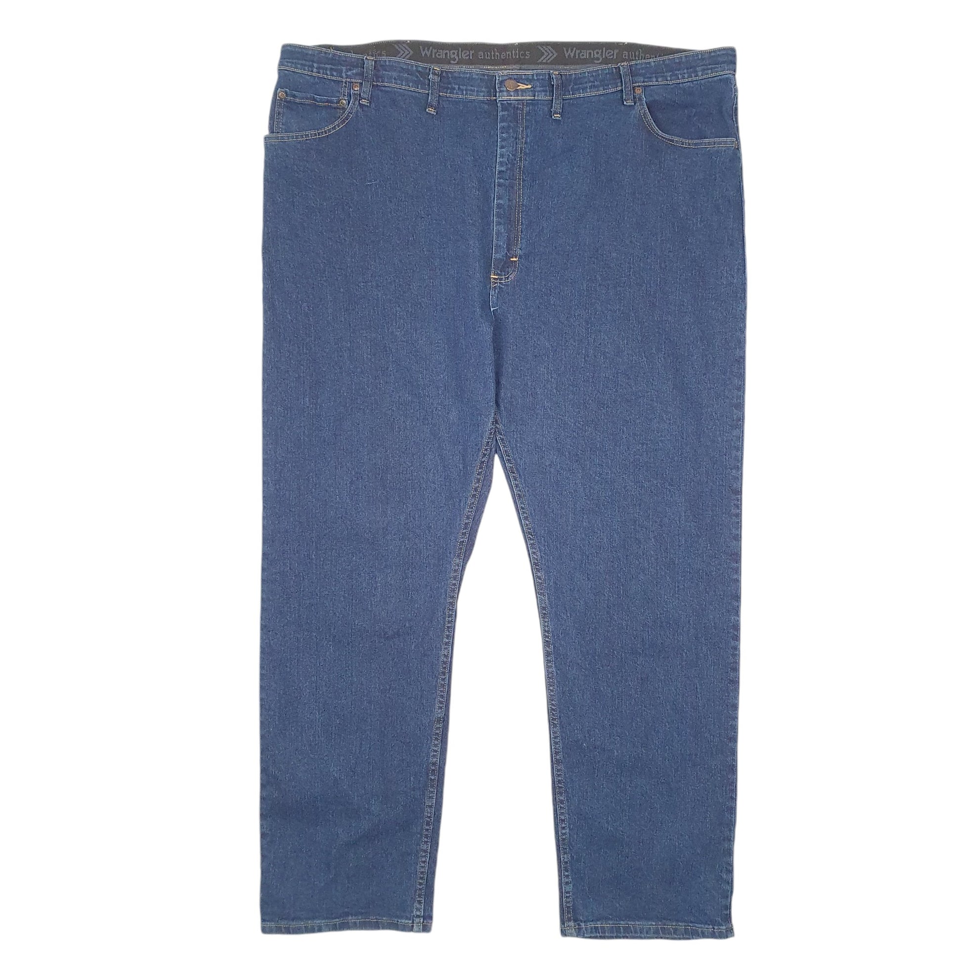 Mens Blue Wrangler Stretch Casual JeansW48 L32