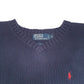 Mens Navy Polo Ralph Lauren Knit V Neck Jumper