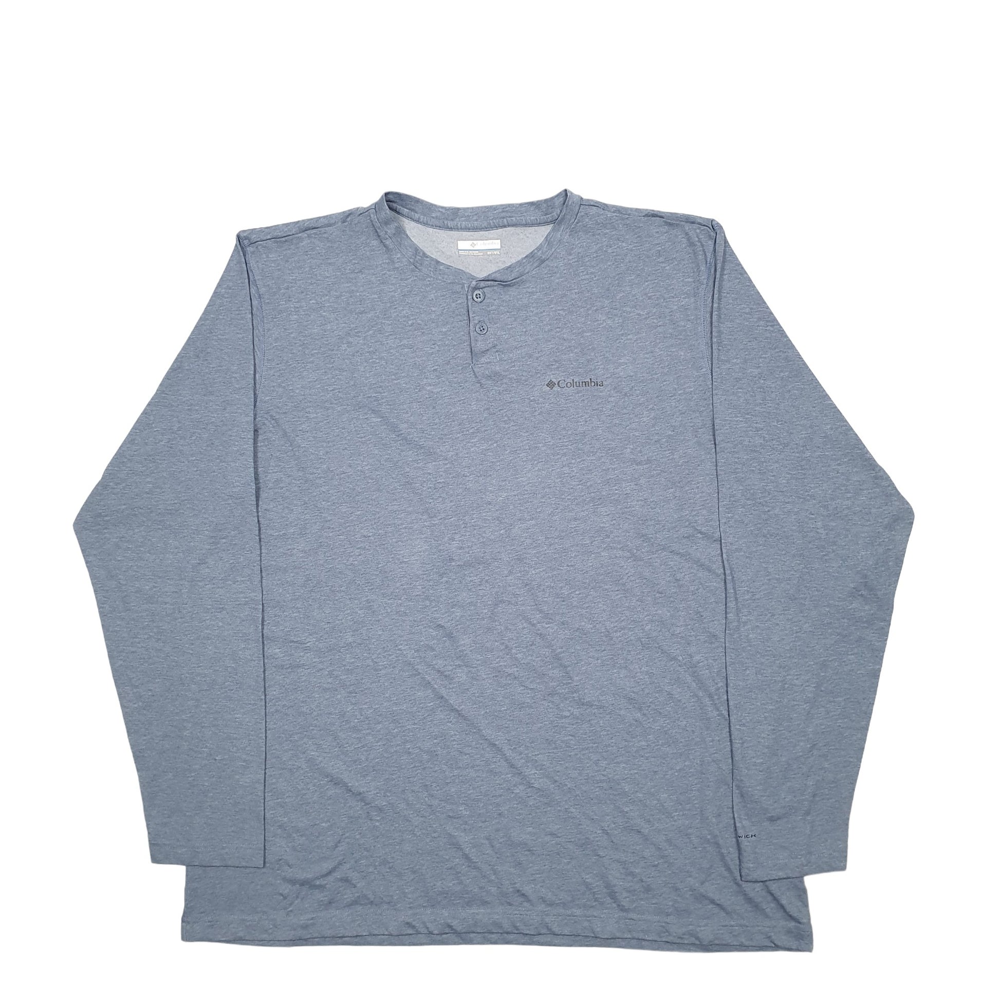 Mens Blue Columbia Sportswear  Long Sleeve T Shirt