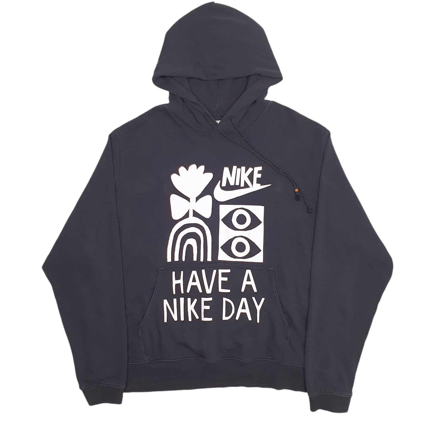 Mens Black Nike Have A Nike Day Spellout Hoodie Jumper