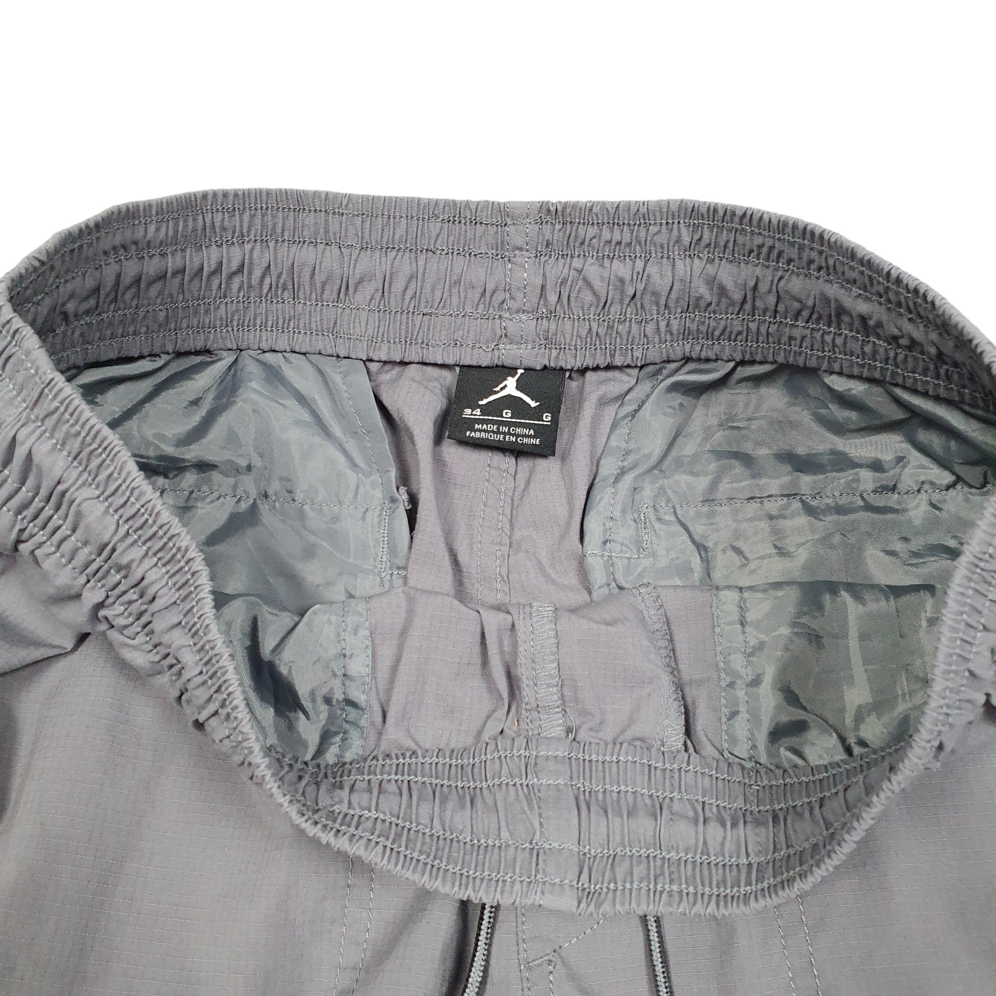 Mens Grey Nike Air Jordan Basketball Active Workout Sport Shorts