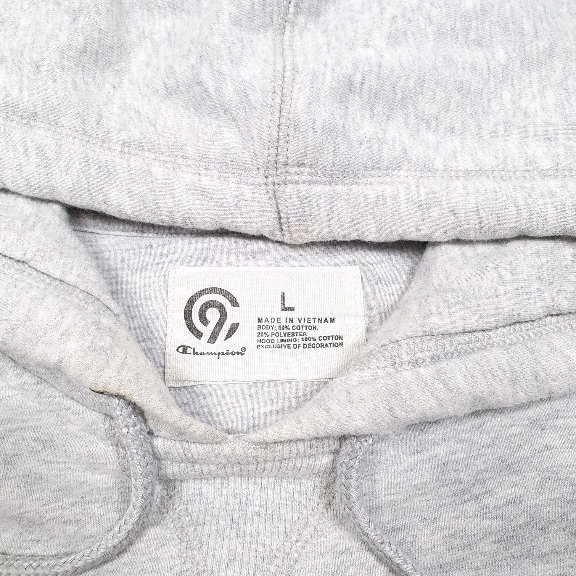 Mens Grey Champion C9 Hoodie Jumper