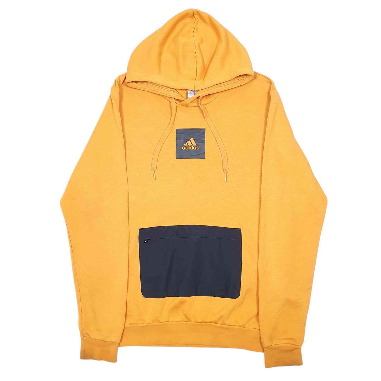 Mens Orange Adidas  Hoodie Jumper