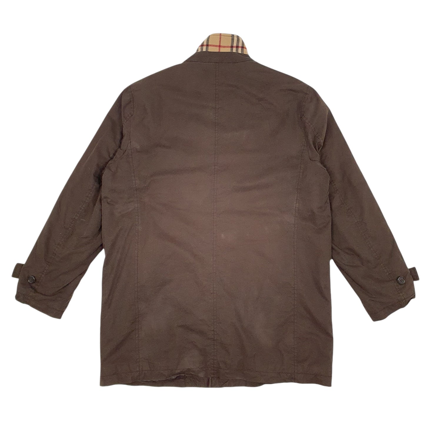 Mens Brown Burberry Long Line  Coat