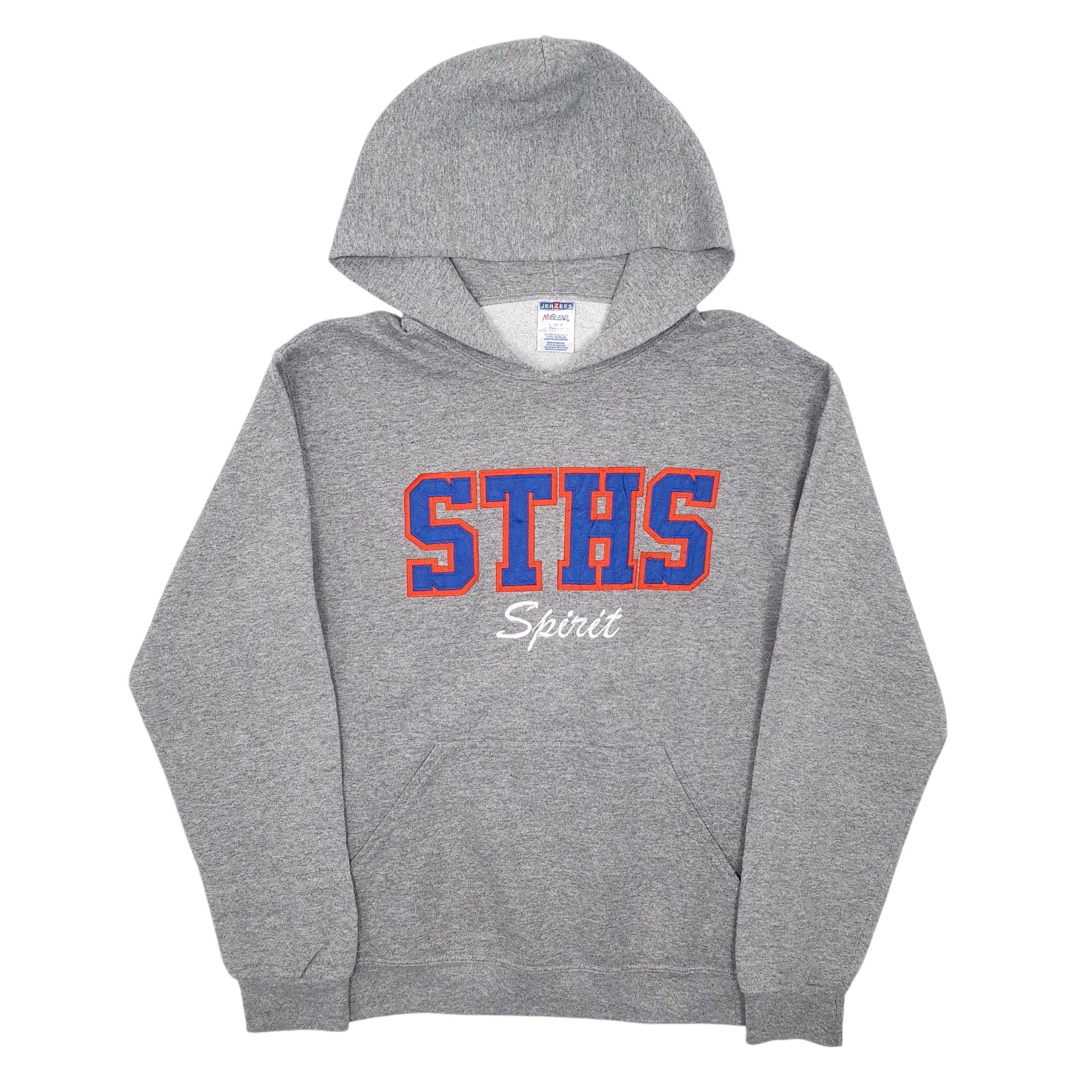 Mens Grey Jerzees  Hoodie Jumper