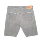 Mens Grey Levis 501 Jorts Denim Shorts