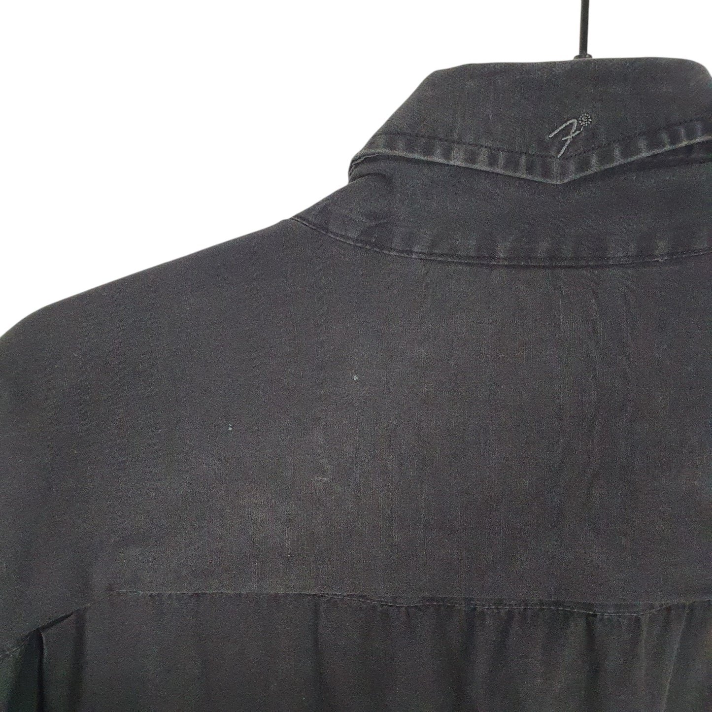 Mens Black Hard Rock Cafe Fender Skull Short Sleeve Shirt