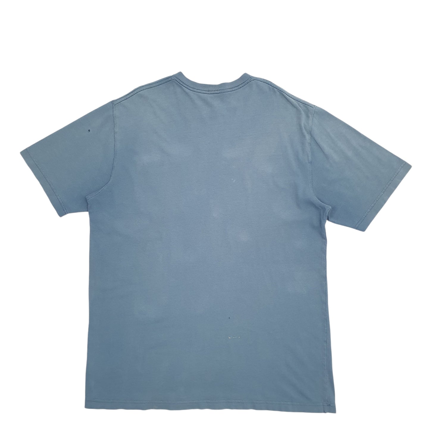 Mens Blue Carhartt Tall Short Sleeve T Shirt