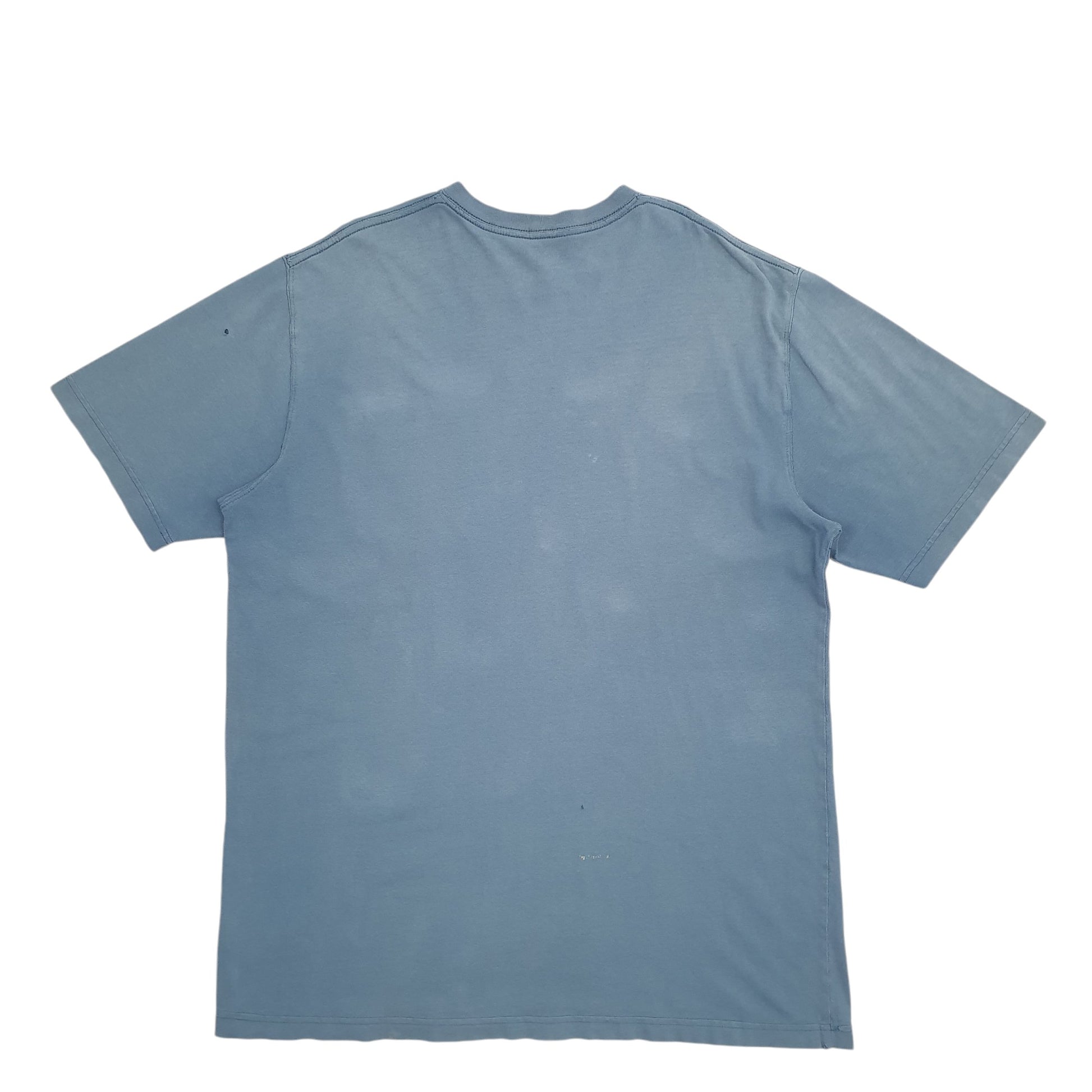 Mens Blue Carhartt Tall Short Sleeve T Shirt