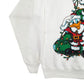 Mens White Disney Christmas Festive Mickey Mouse Donald Duck Crewneck Jumper