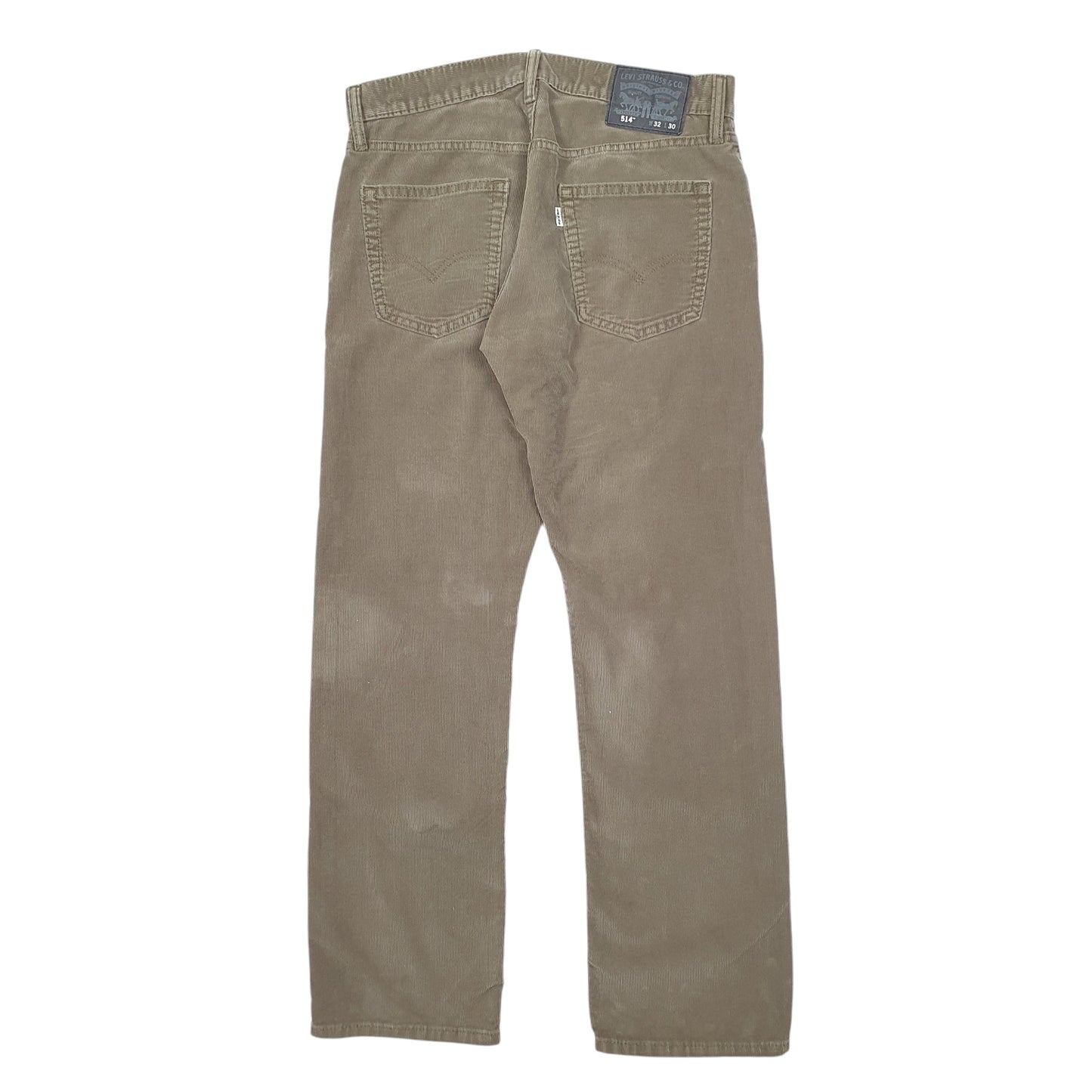Mens Khaki Levis 514 Corduroy Trousers