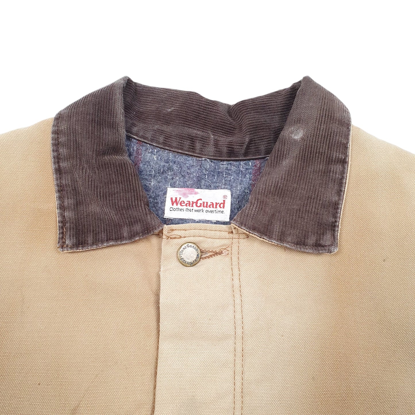 Mens Tan Wearguard Vintage Workwear Barn Blanket Lined  Coat