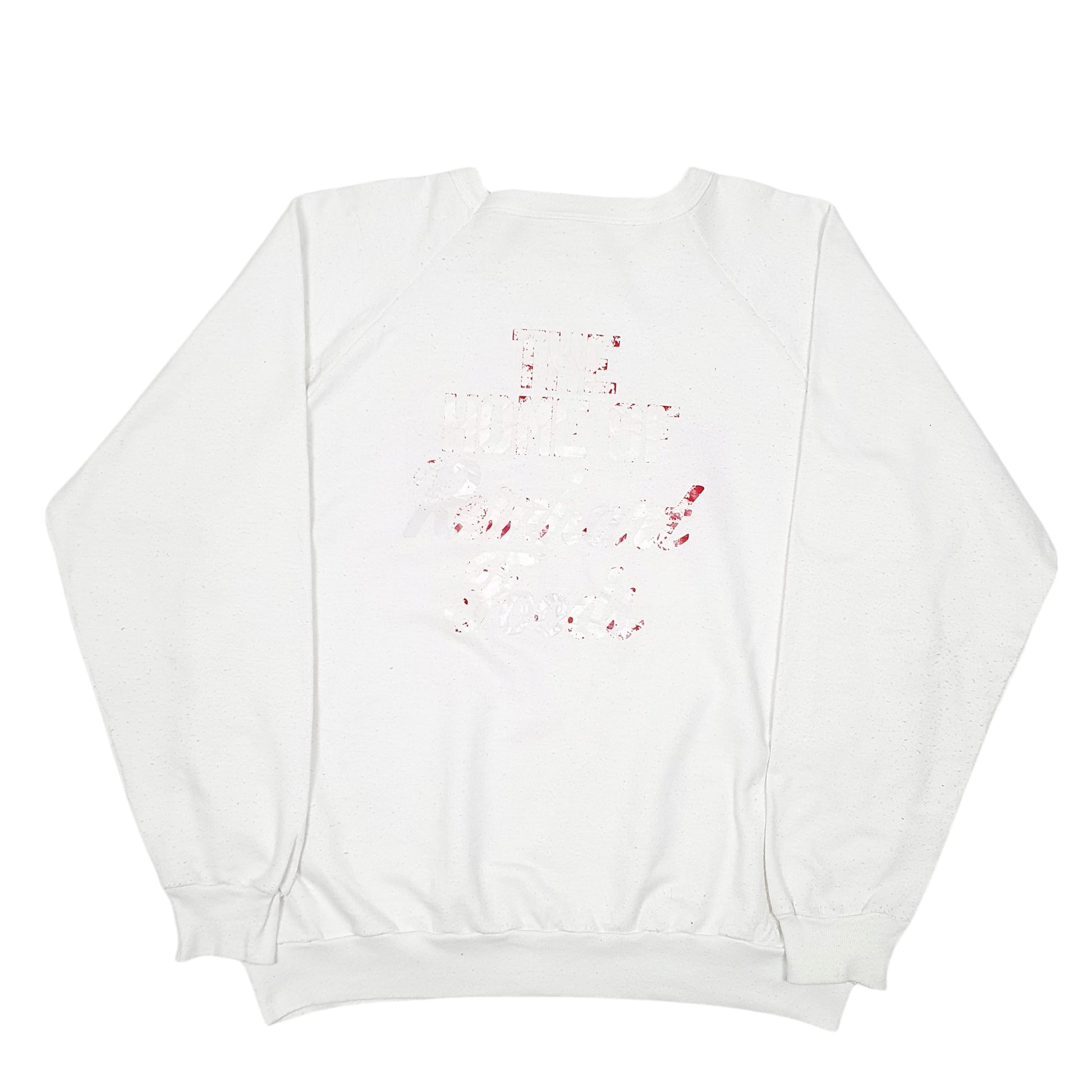 Mens White Penmans Vintage 80s 1989 Raglan Ontario Canada Sweat Crewneck Jumper