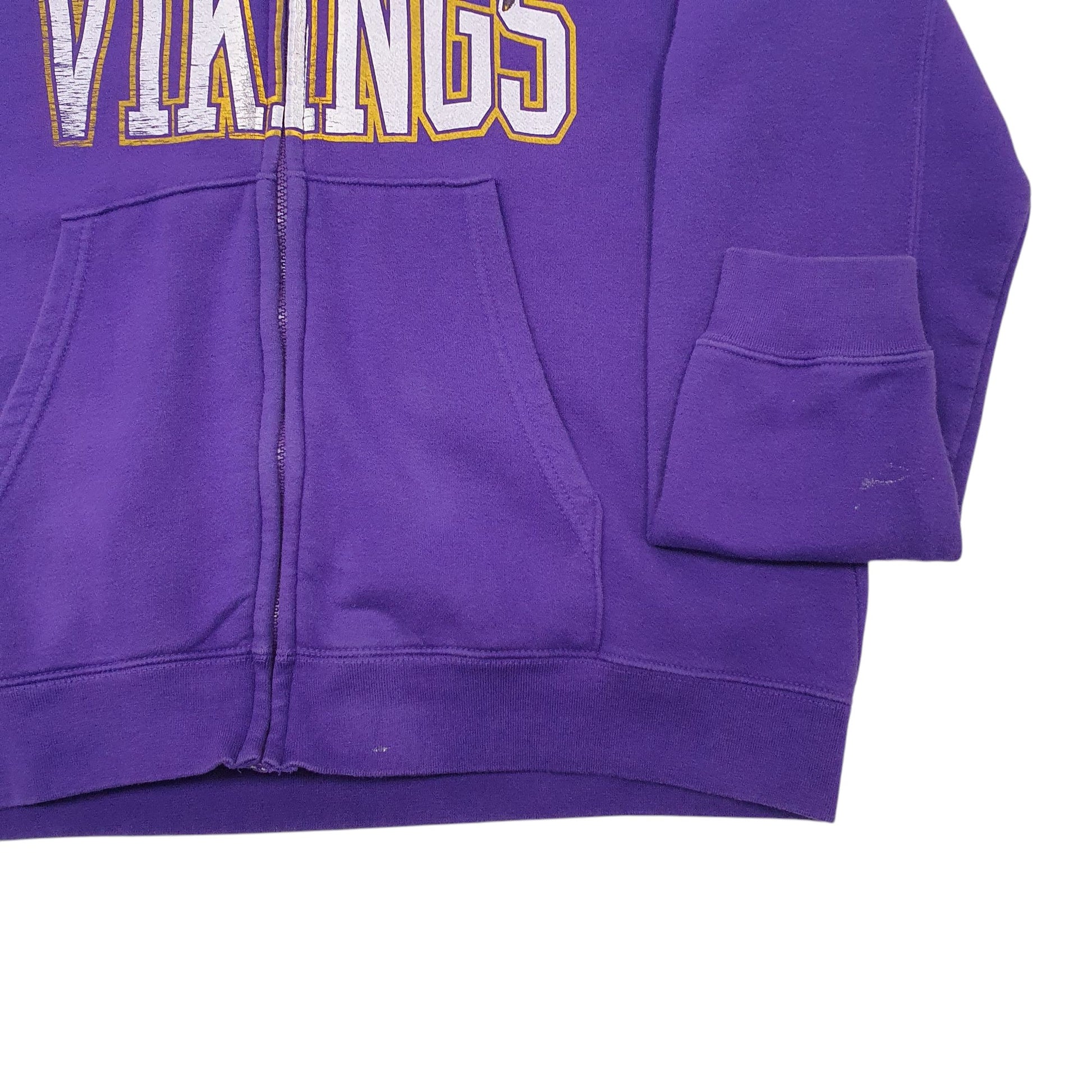 Mens Purple NFL Minnesota Vikings Full Zip Jumper