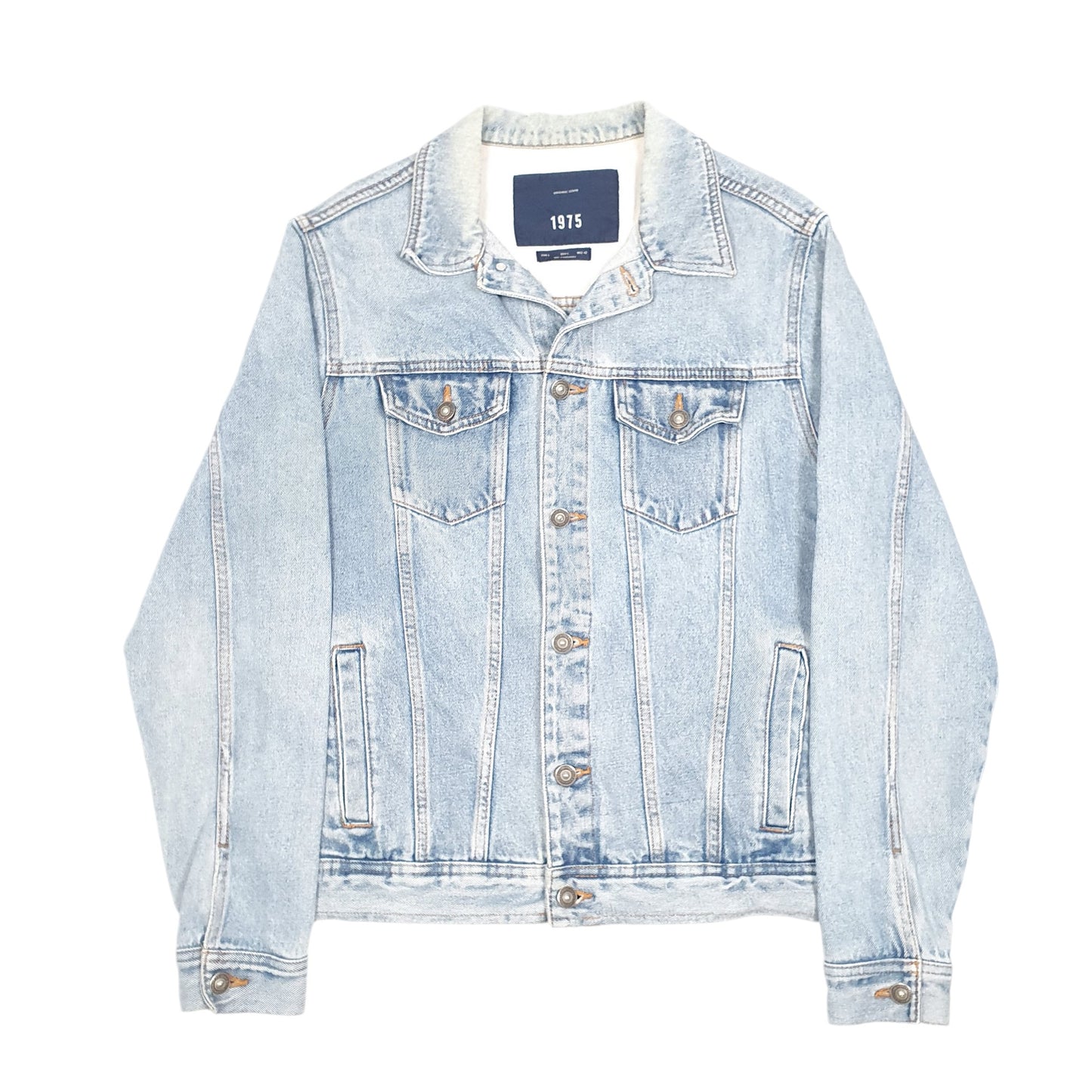 Mens Blue Zara Man Jean Trucker Type 3 1975  Coat