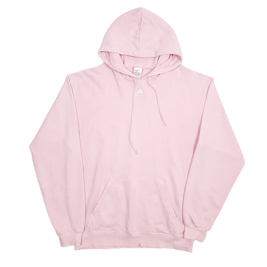 Mens Pink Adidas  Hoodie Jumper