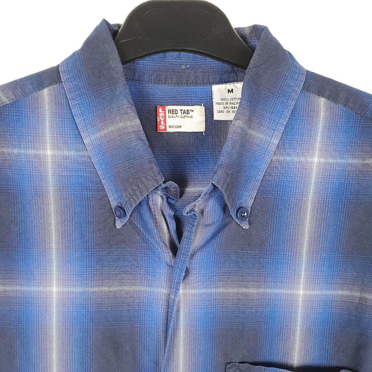 Mens Blue Levis Red Tab Long Sleeve Shirt