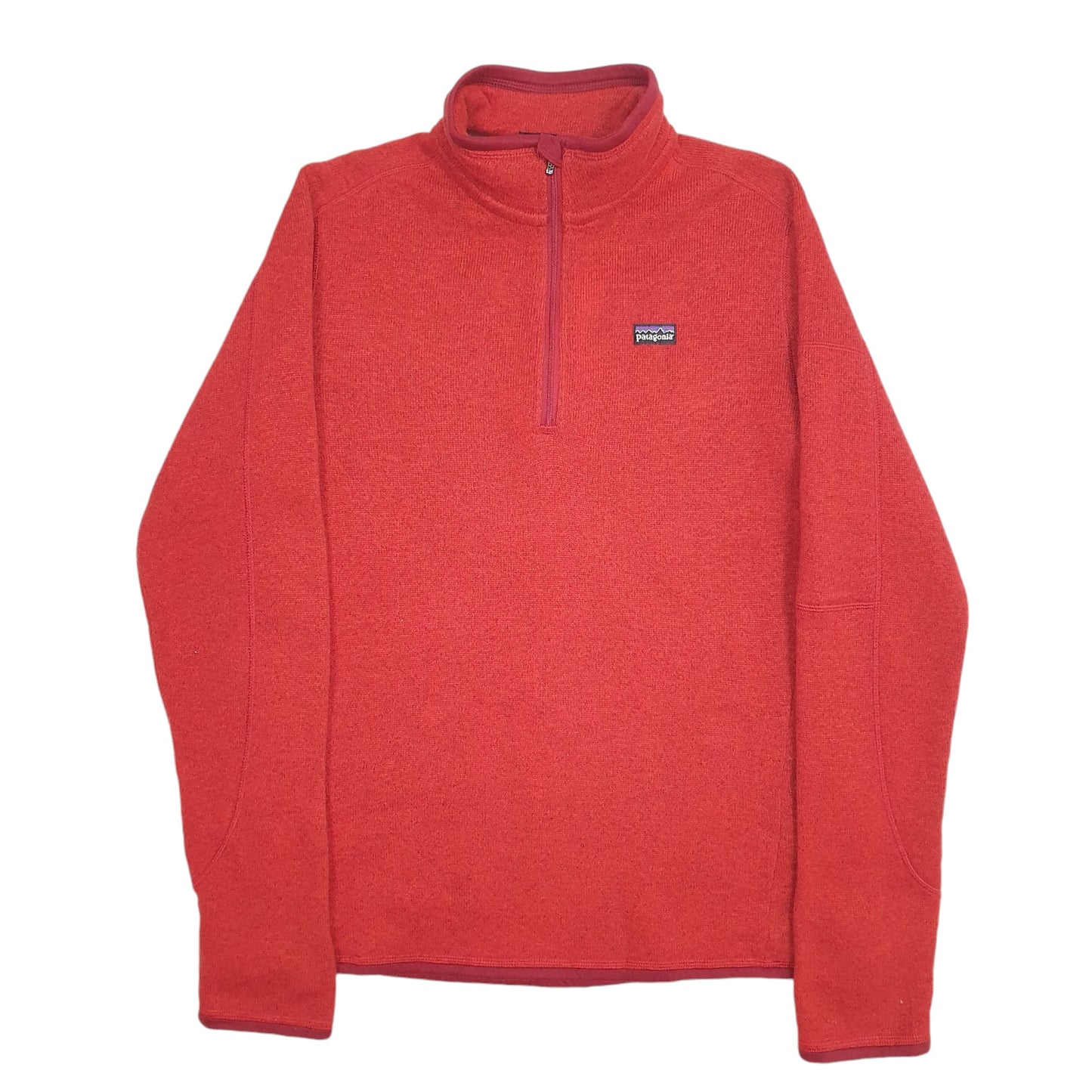 Womens Red Patagonia  Quarter Zip Jumper