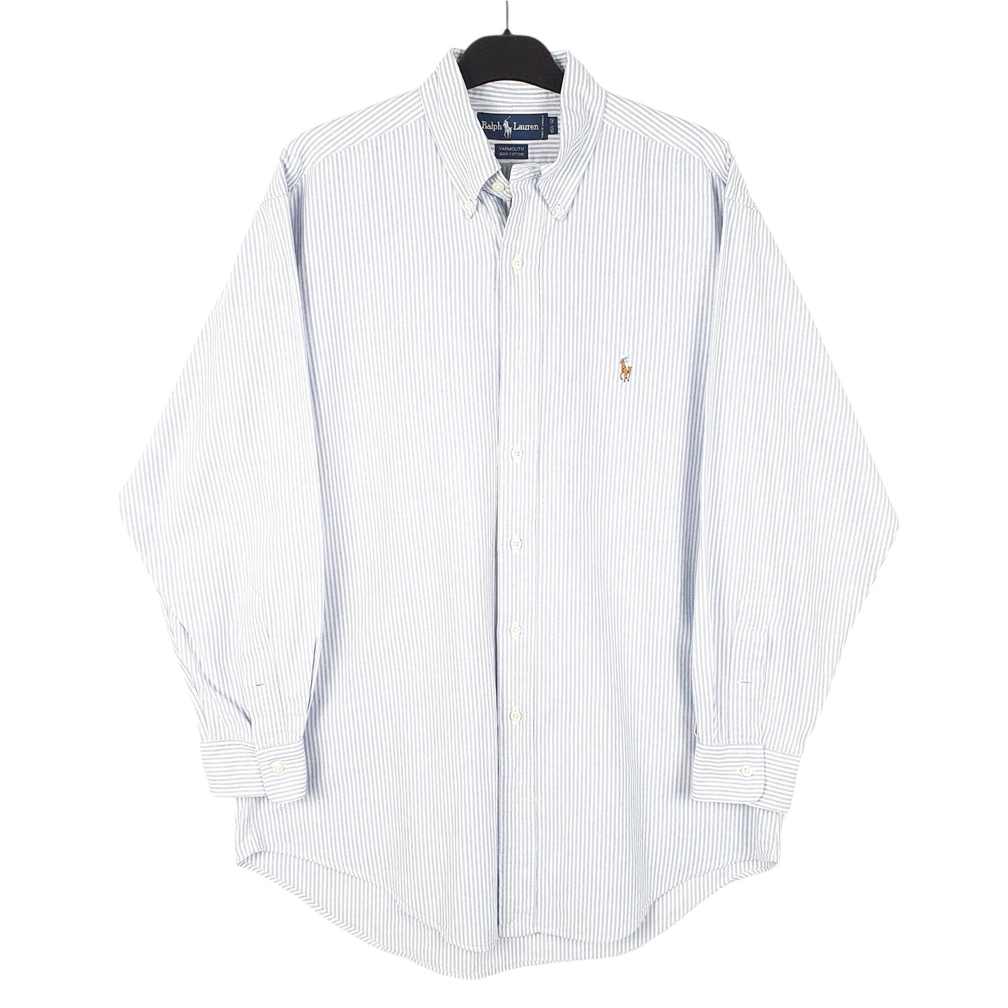Mens White Ralph Lauren Oxford Long Sleeve Shirt