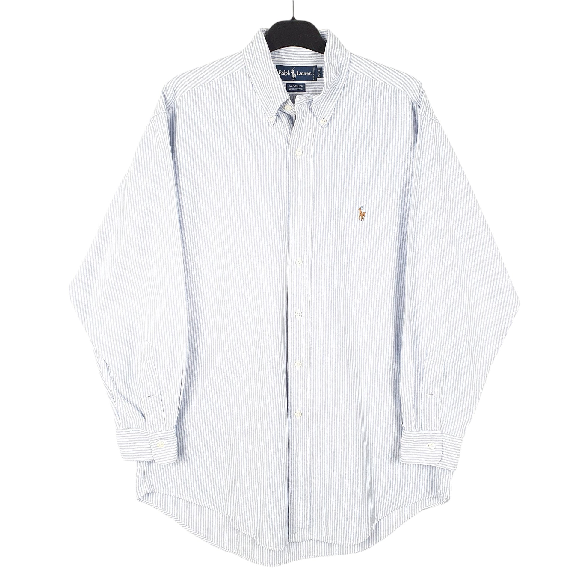 Mens White Ralph Lauren Oxford Long Sleeve Shirt