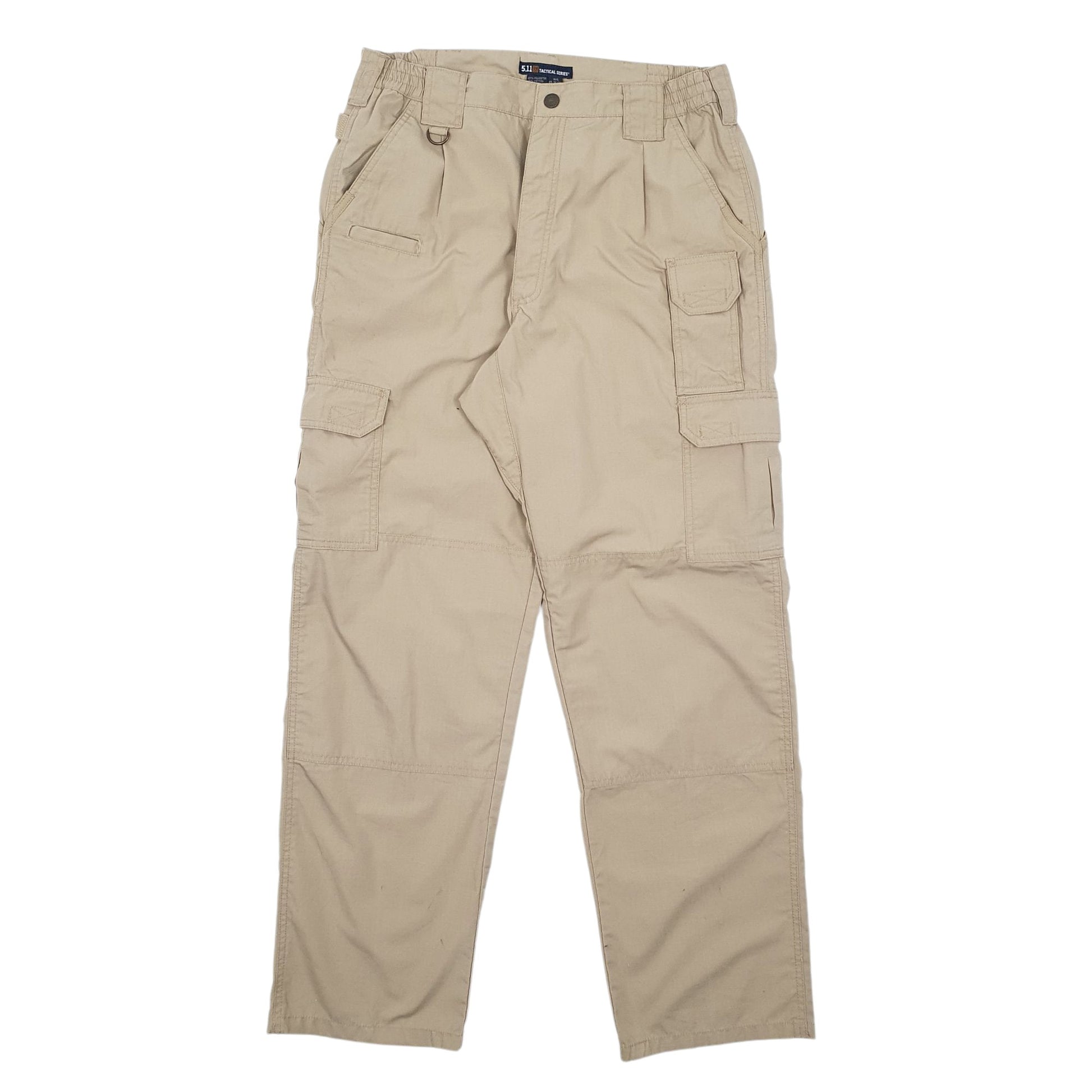 Mens Beige 5.11 Tactical Workwear Cargo Trousers