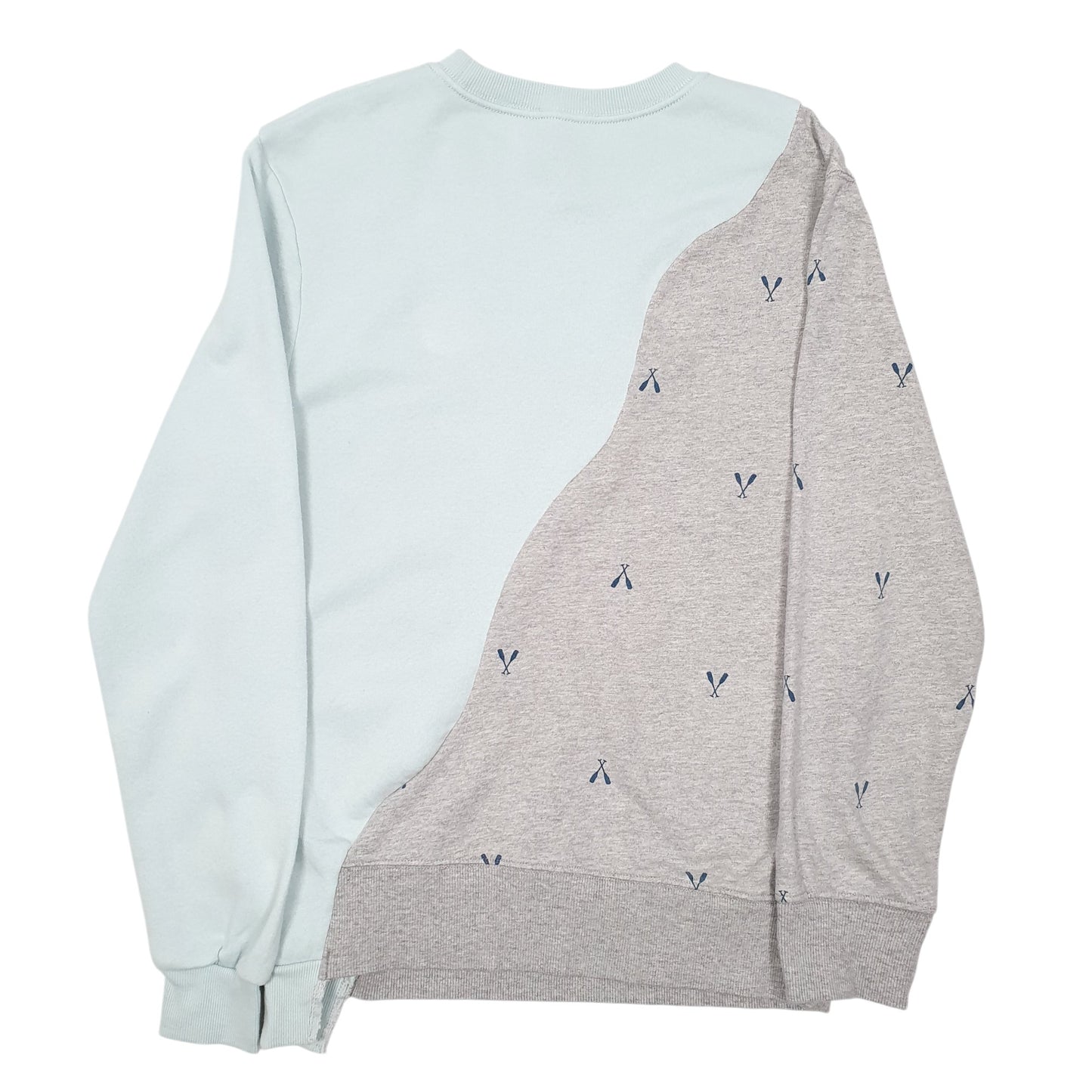 Mens Blue H&M Divided Reworked Crewneck Jumper