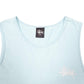 Mens Blue Stussy Spellout Vest Tank Top Short Sleeve T Shirt