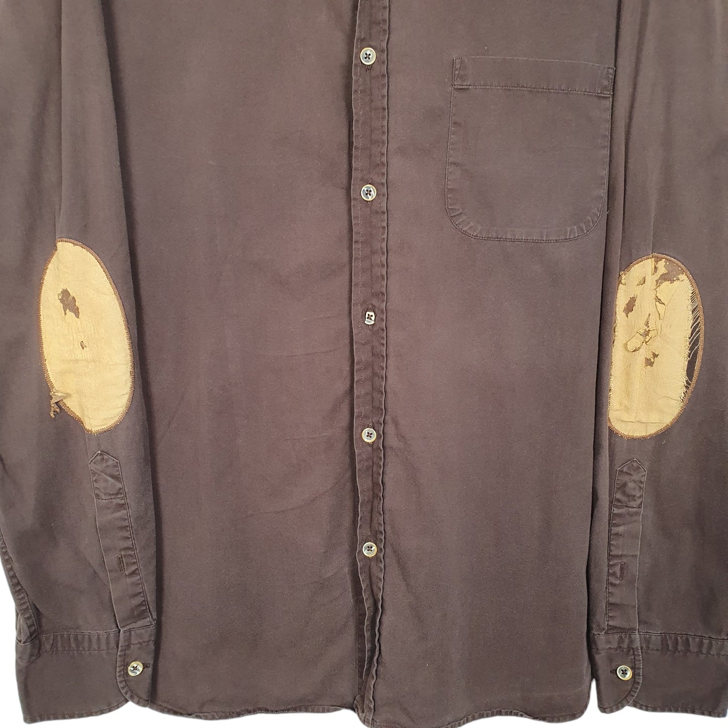Mens Brown Massimo Dutti  Long Sleeve Shirt