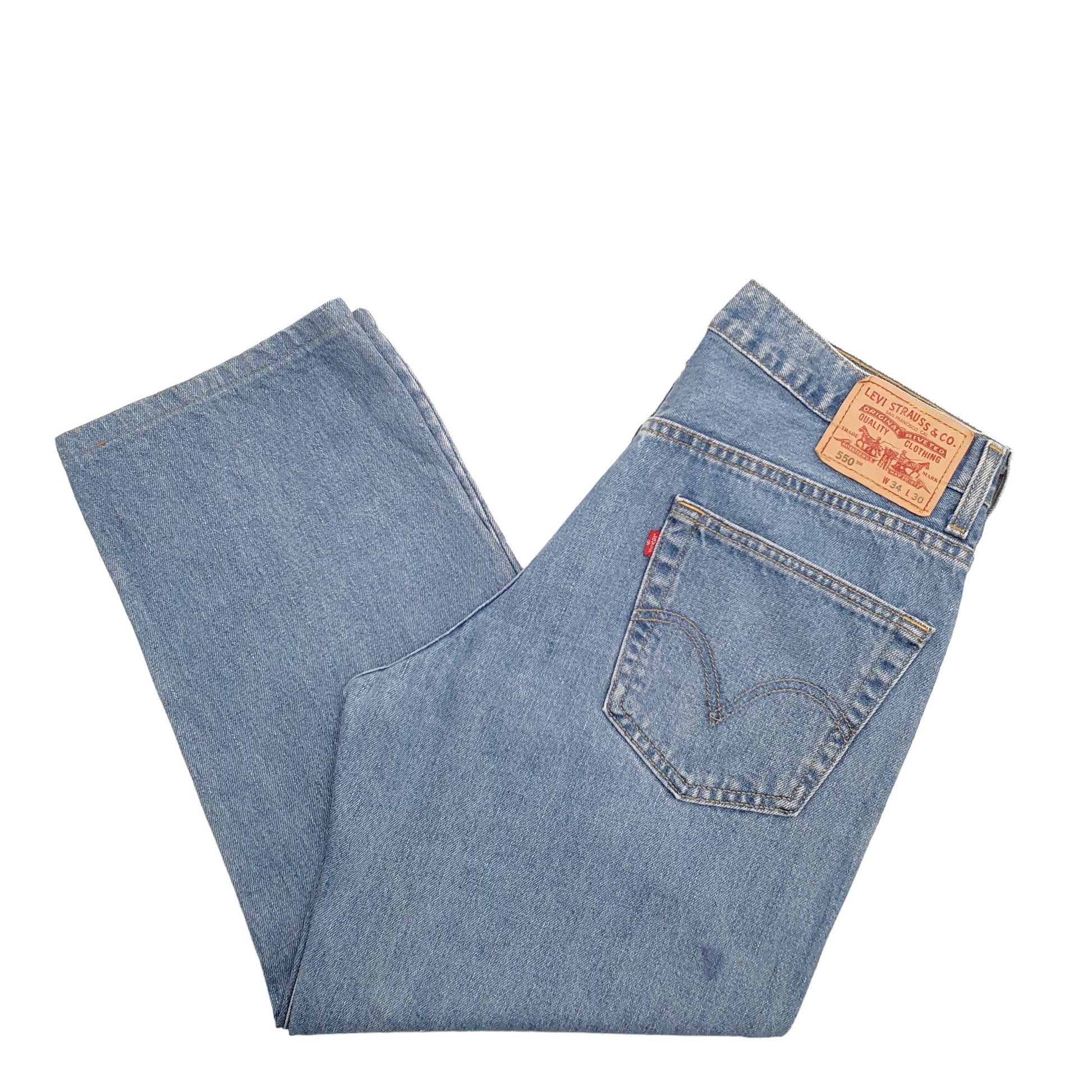 Mens Blue Levis  550 JeansW34 L25