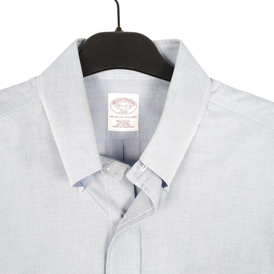 Mens Blue Brooks Brothers 346 Long Sleeve Shirt
