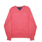 Mens Pink Tommy Hilfiger Knit Crewneck Jumper