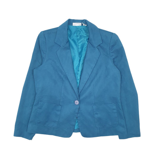 Womens Blue Carrol Reed  Full Zip Coat