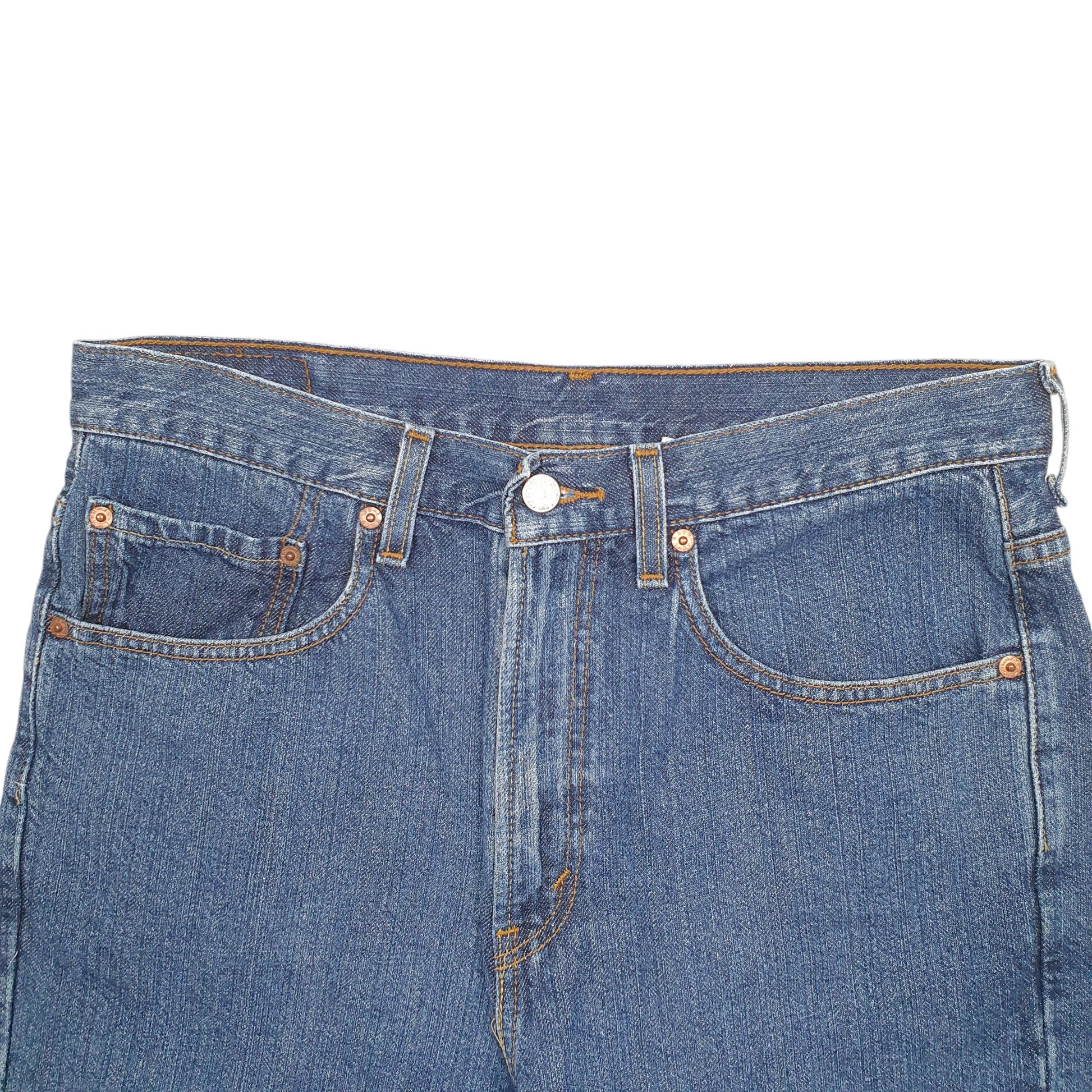 Mens Blue Levis Denim Jeans Jorts 505 Denim Shorts