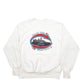 Mens White Lee Vintage 90's Crewneck Jumper