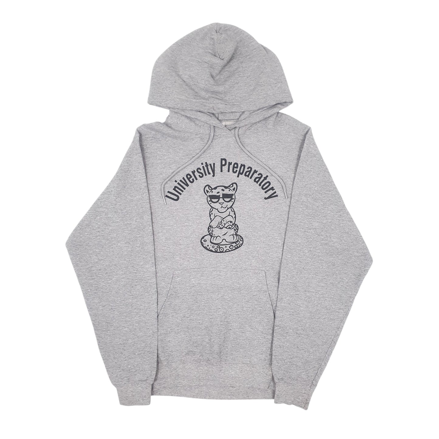 Mens Grey Port & Company University Preparatory Hoodie Jumper