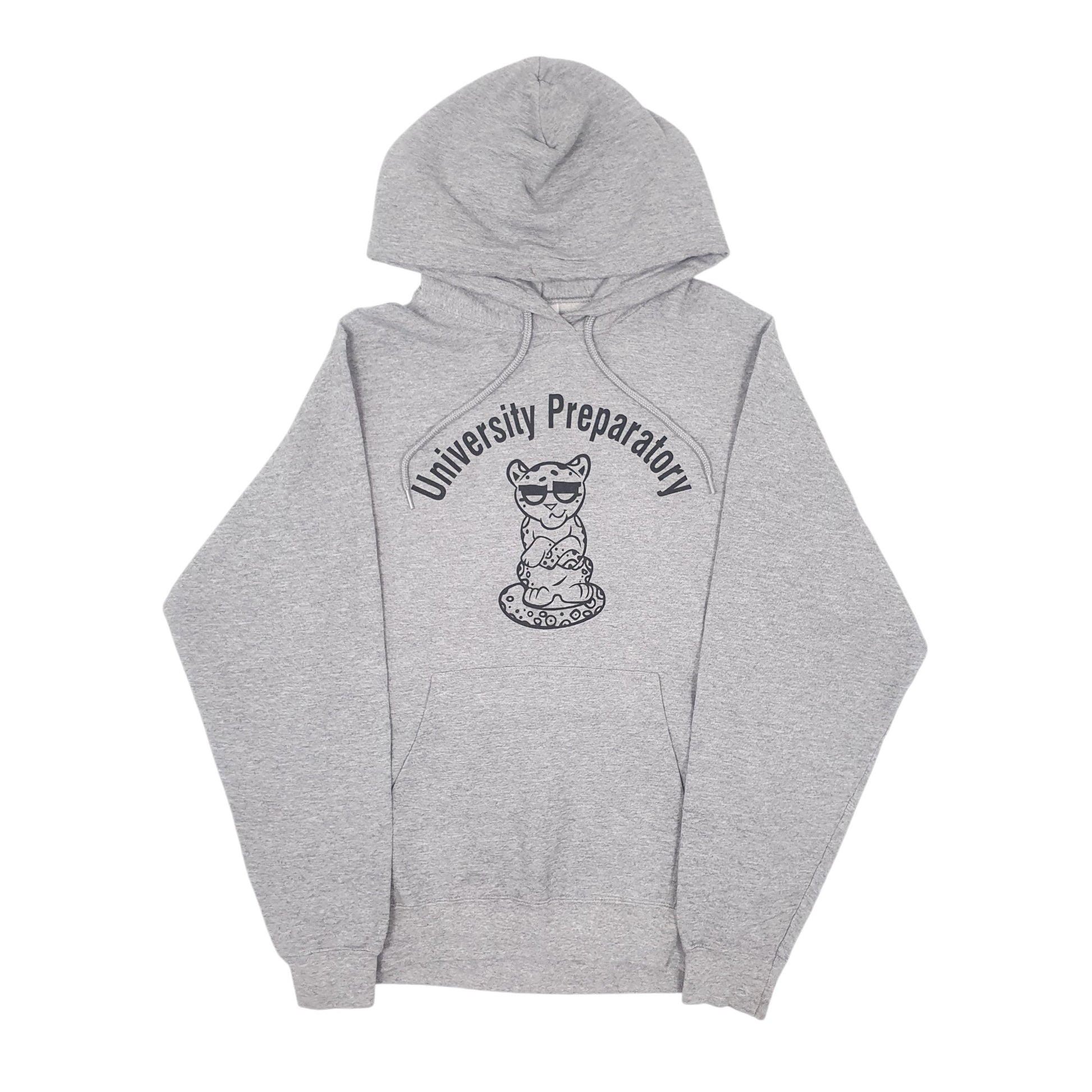 Mens Grey Port & Company University Preparatory Hoodie Jumper