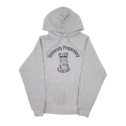 Mens Grey Port & Company University Preparatory Hoodie Jumper