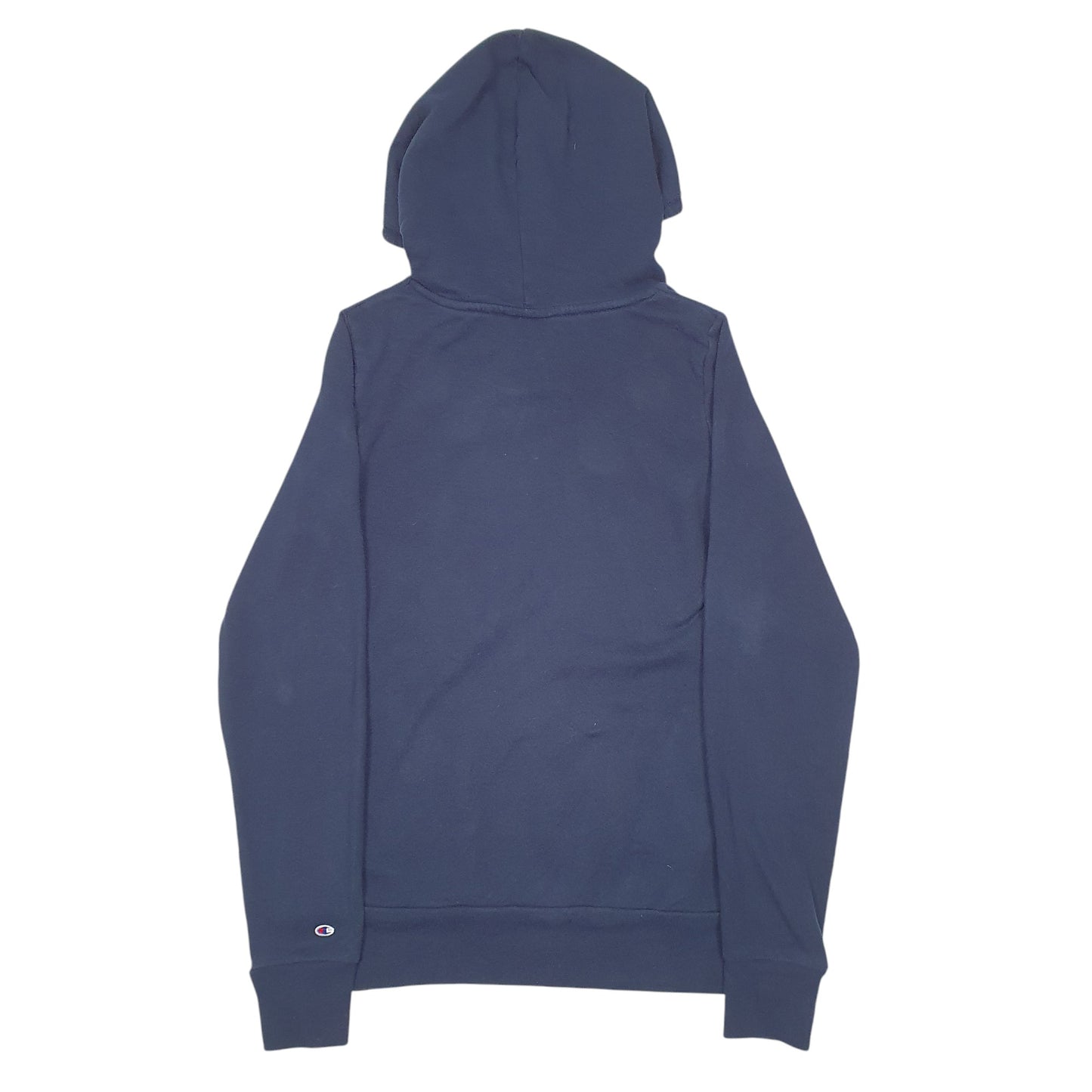 Womens Navy Champion GRCC USA College Spellout Hoodie Jumper