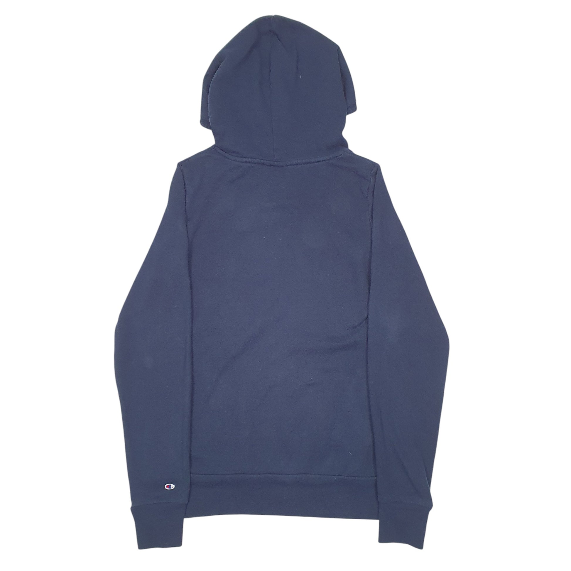 Womens Navy Champion GRCC USA College Spellout Hoodie Jumper