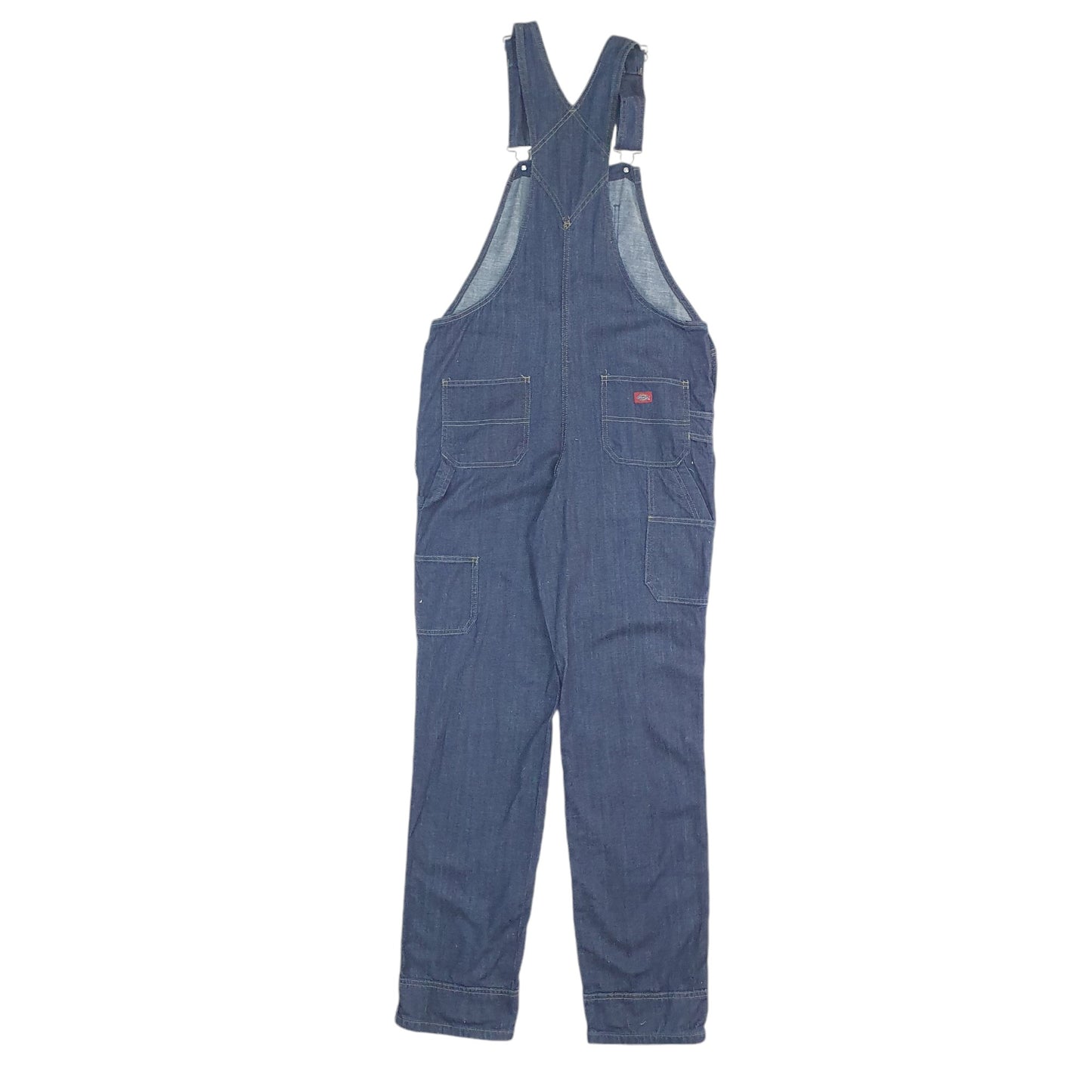 Mens Navy Dickies Denim Overalls Bib Dungaree Trousers