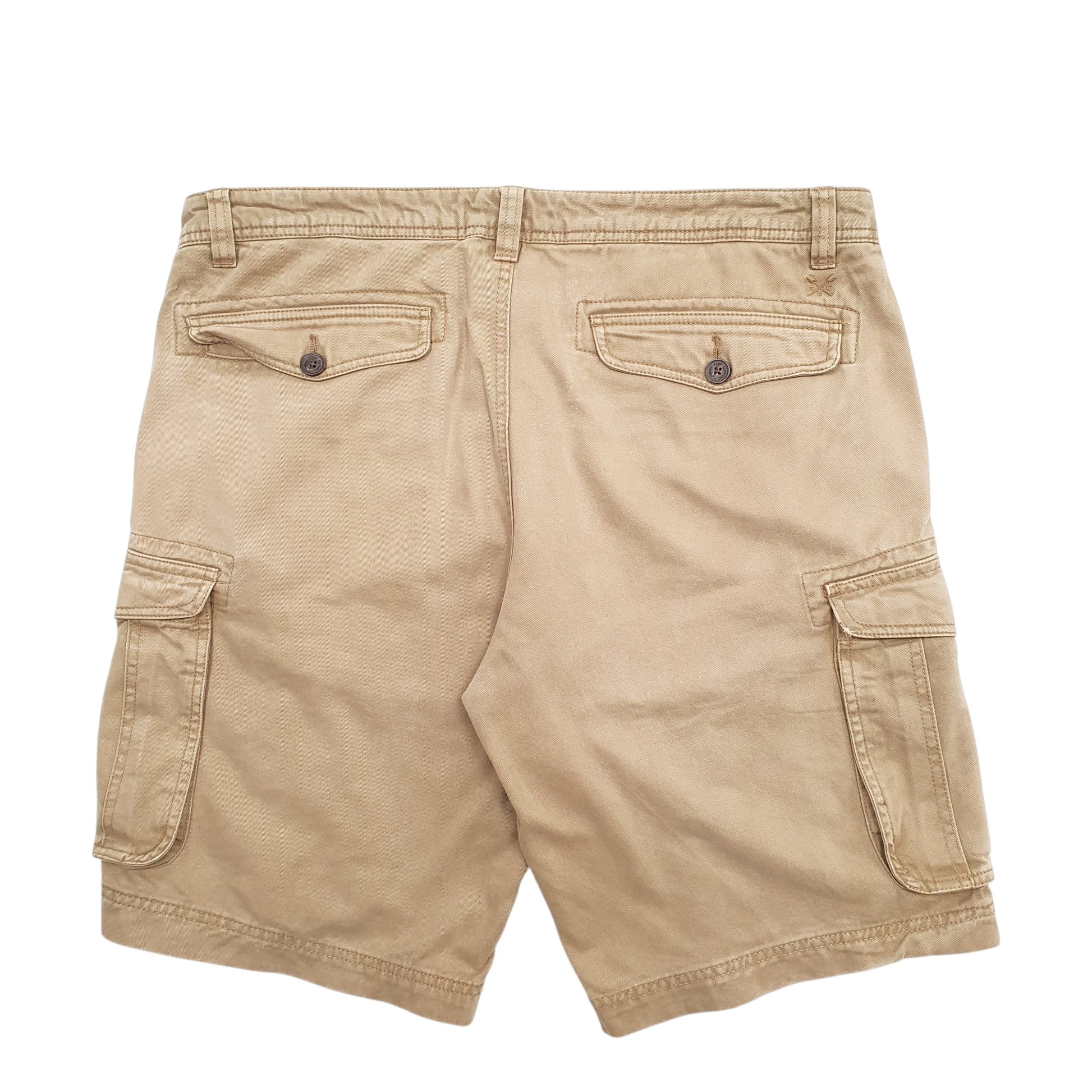 Mens Beige Crew Clothing Company  Cargo Shorts