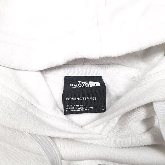 Womens White The North Face Spellout Hoodie Jumper