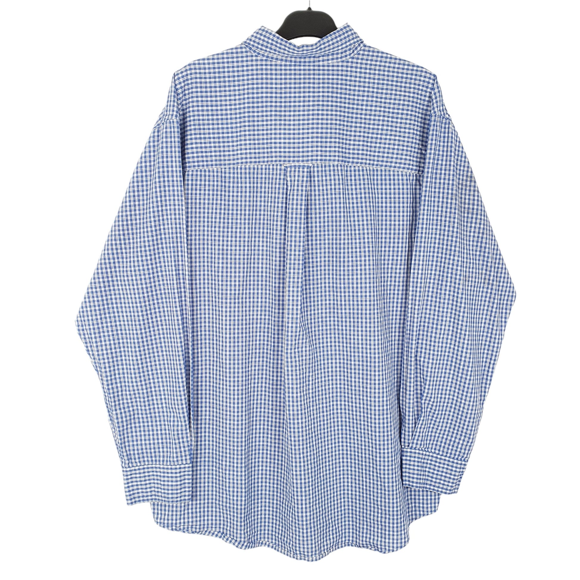 Mens Blue Chaps  Long Sleeve Shirt