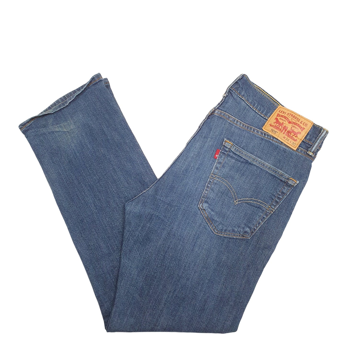 Mens Blue Levis  505 JeansW34 L30